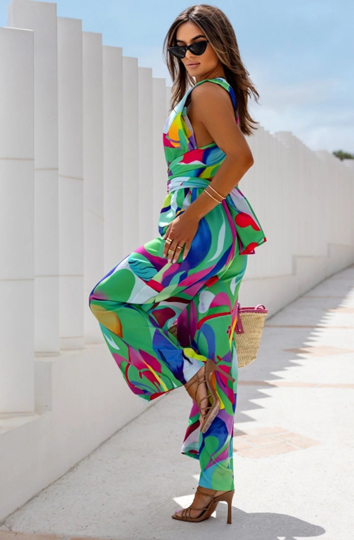 Annie Abstract Jumpsuit