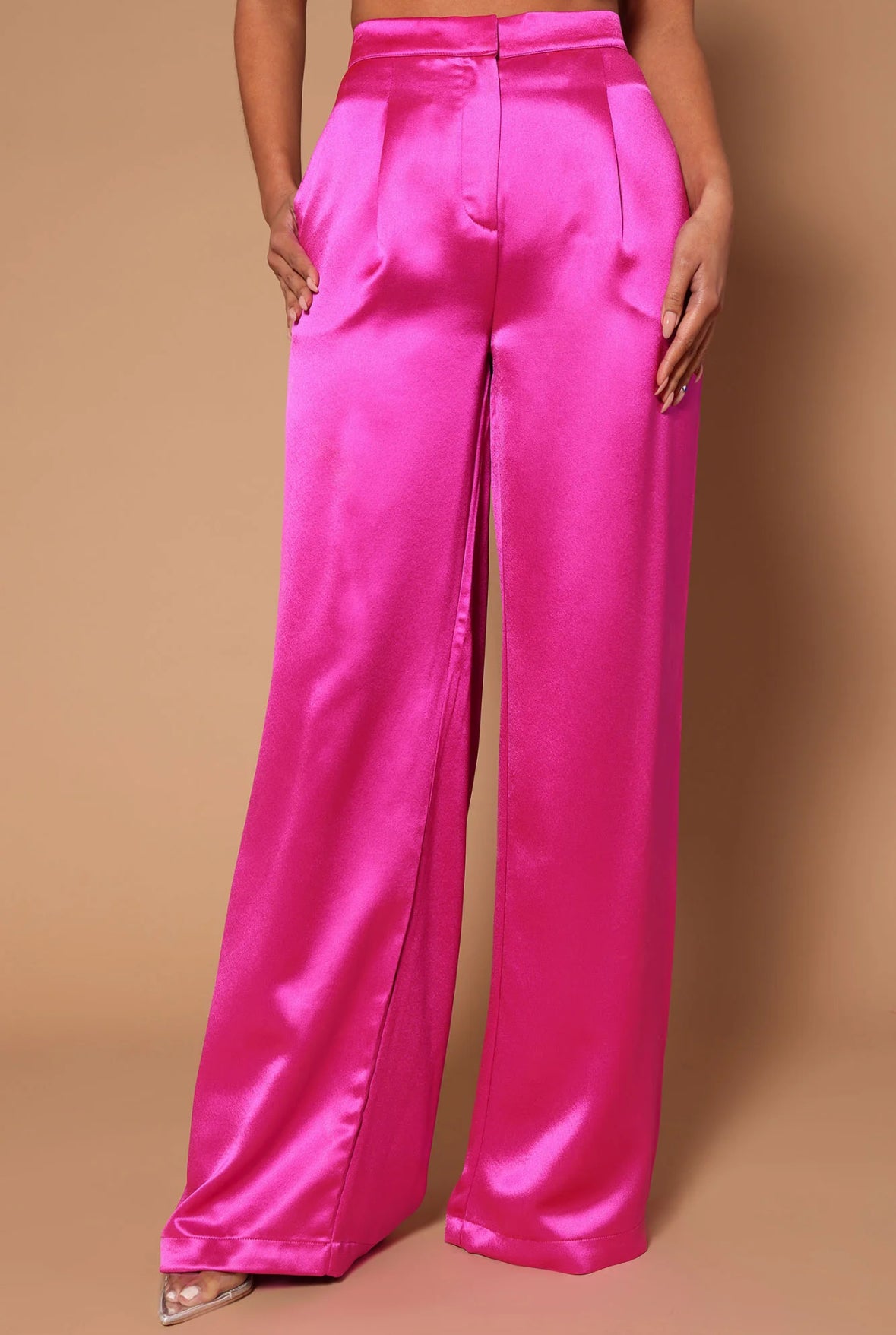 Sadie Satin Wide Leg Pant