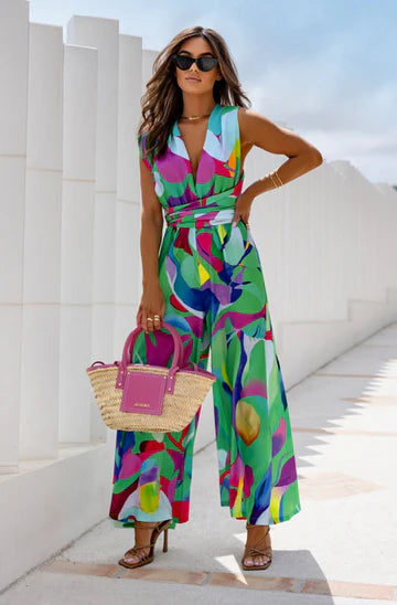 Annie Abstract Jumpsuit