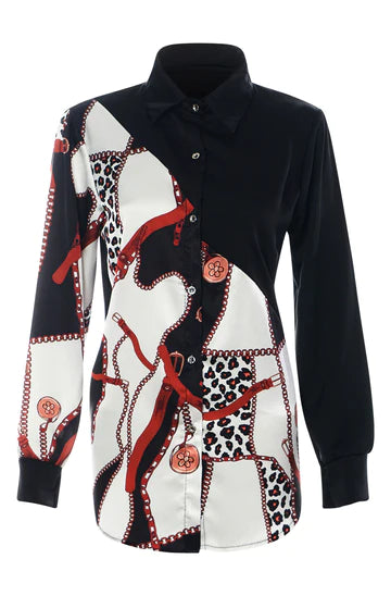 Mya Chain Print Shirt