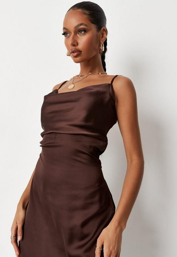 Charlotte Satin Slip Dress