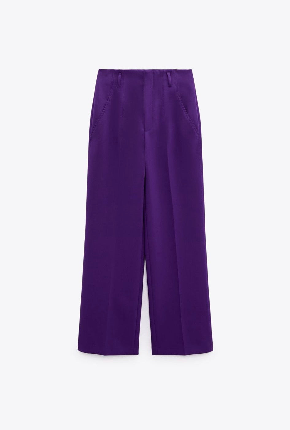 Zuri High Waisted Straight Cut Pants