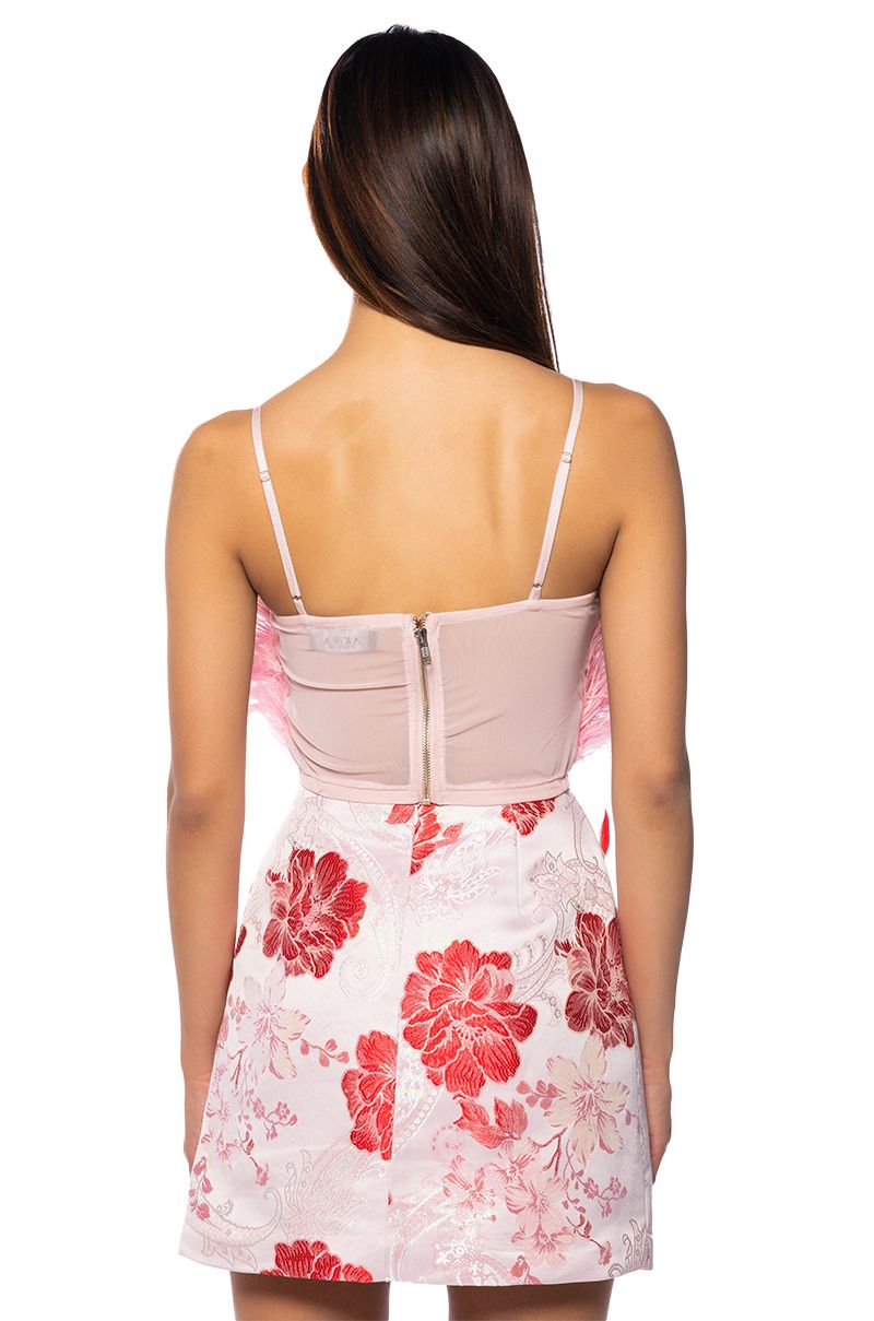 Heather Feather Top