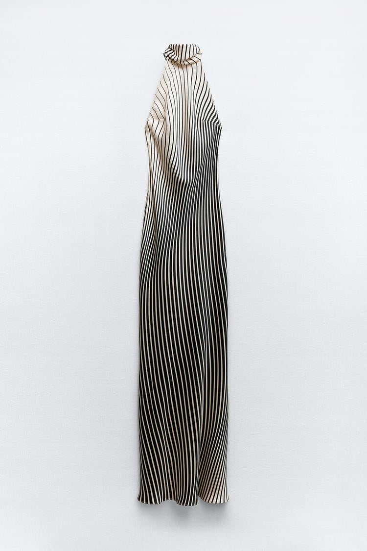 Stella Striped Satin Dress