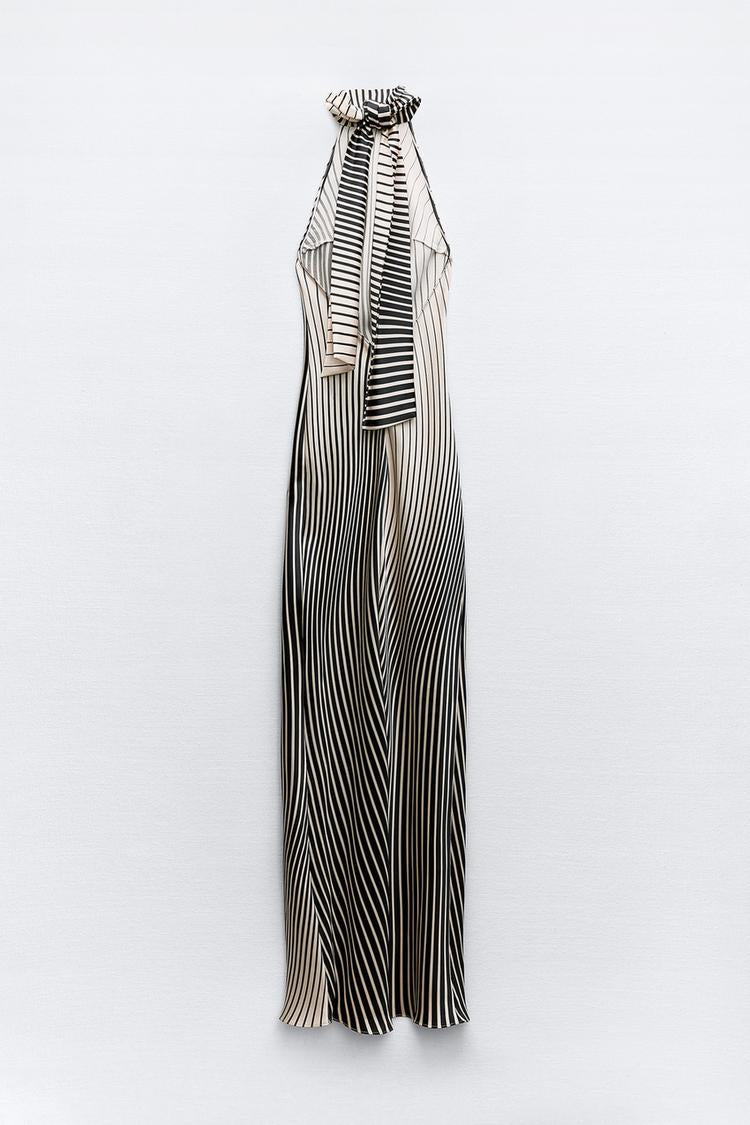 Stella Striped Satin Dress