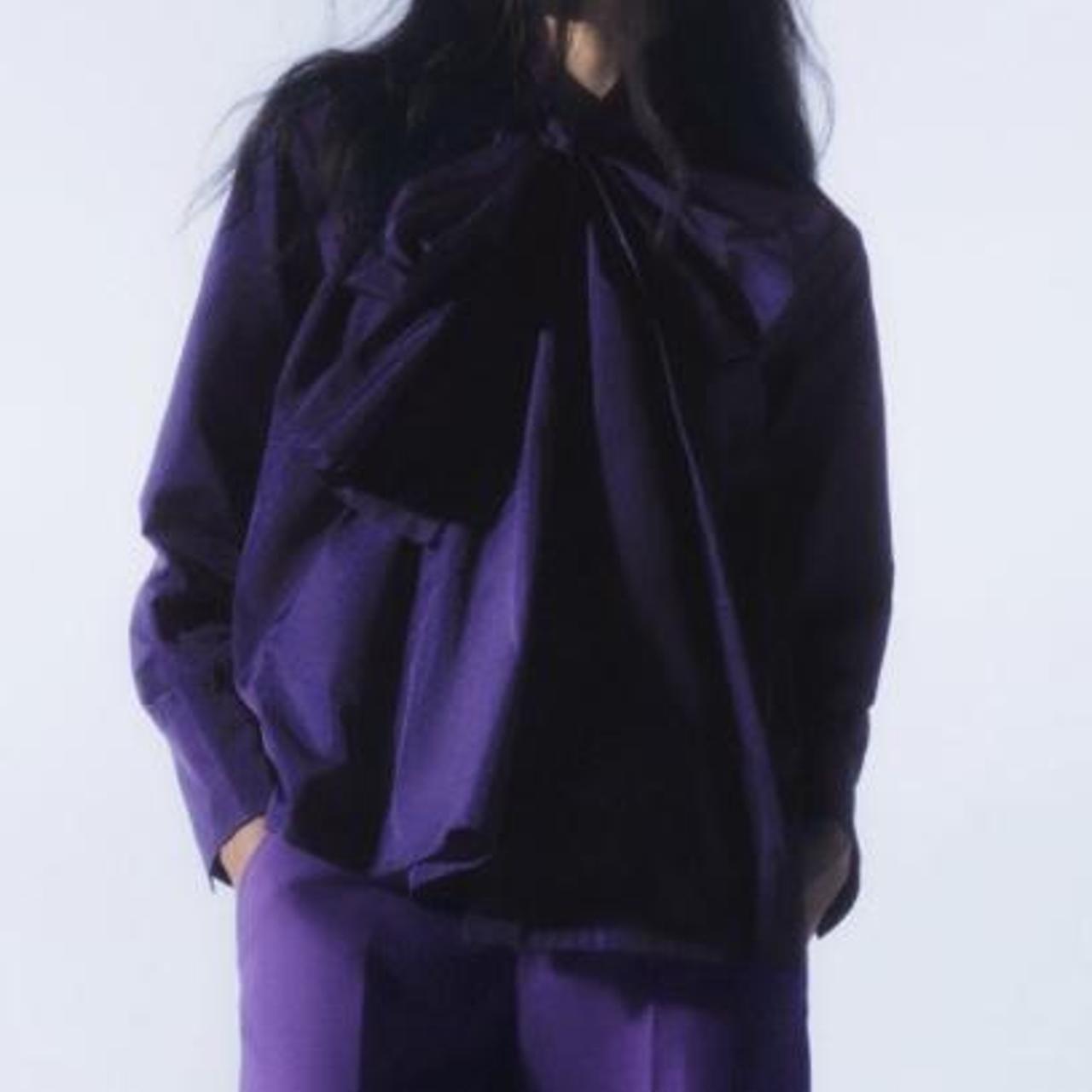 Zuri Taffeta Tie Shirt