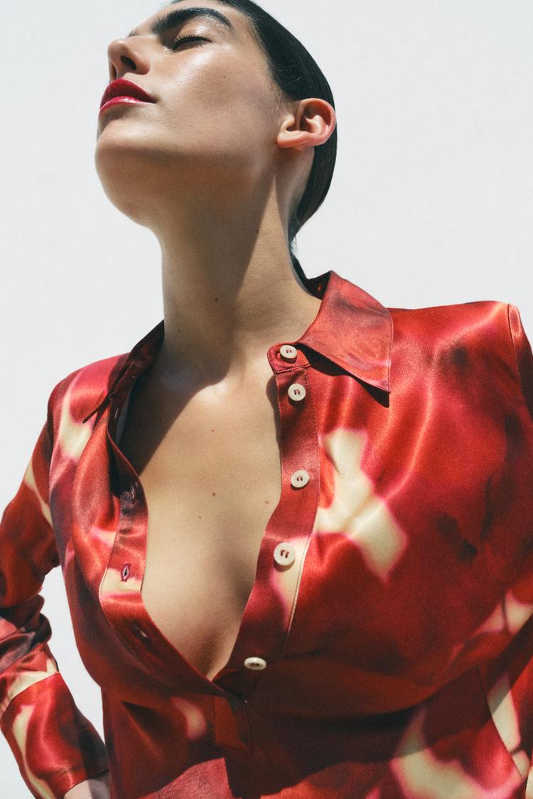 Rosy Satin Dress