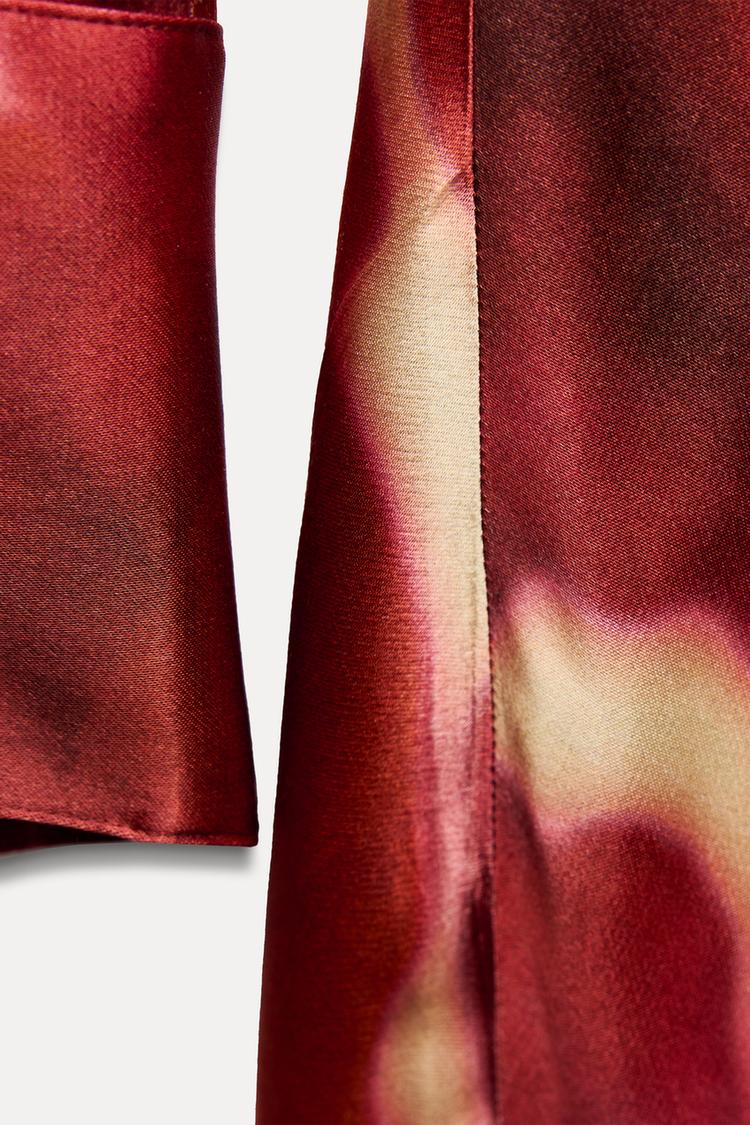 Rosy Satin Dress