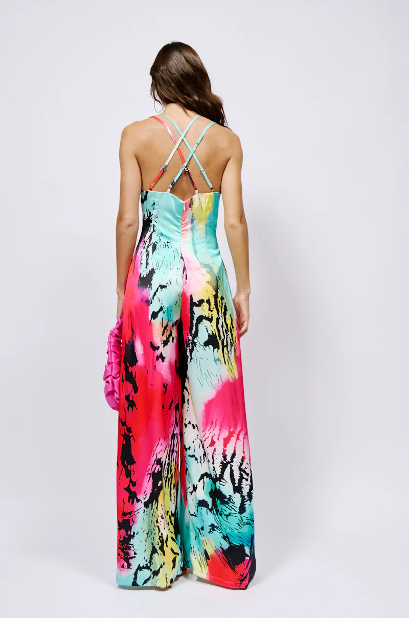 Olivia Wilde Printed Jumpsuit