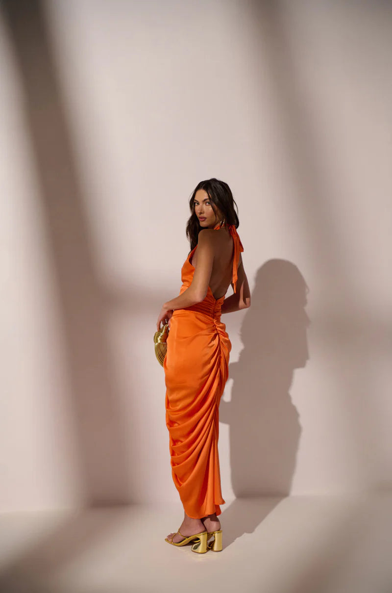 Ruth Ruched Midi Dress