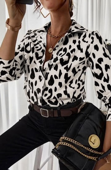 Julia leopard print shirt