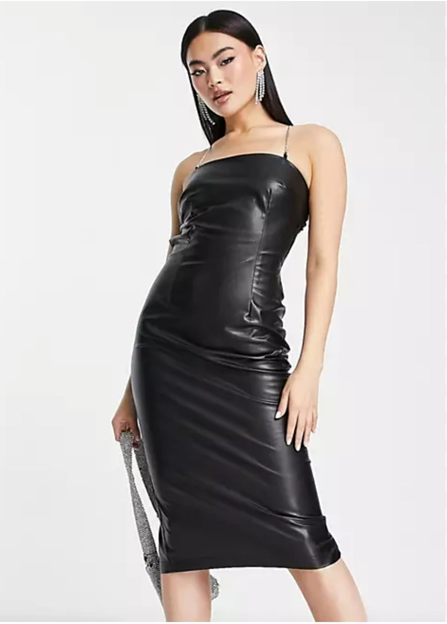 Lauren Faux Leather Dress