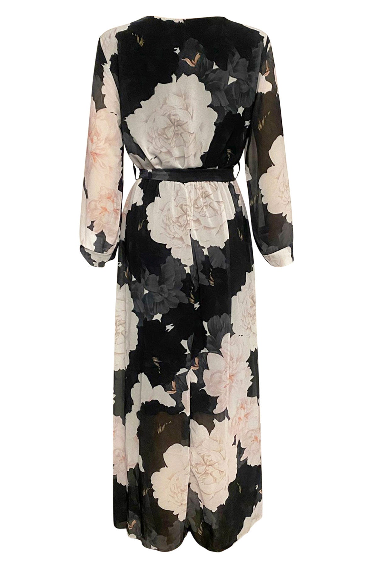 Monica Floral Chiffon Maxi Dress