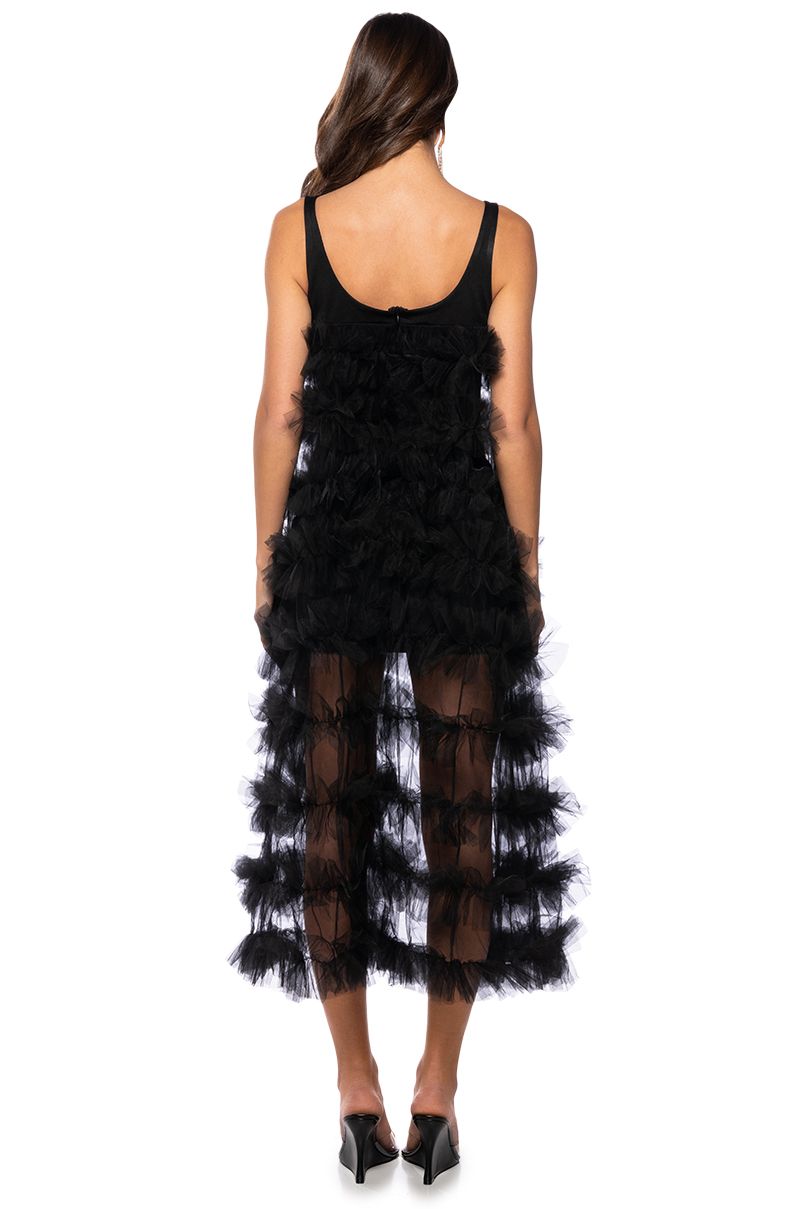 Kara Ruffle Midi Dress