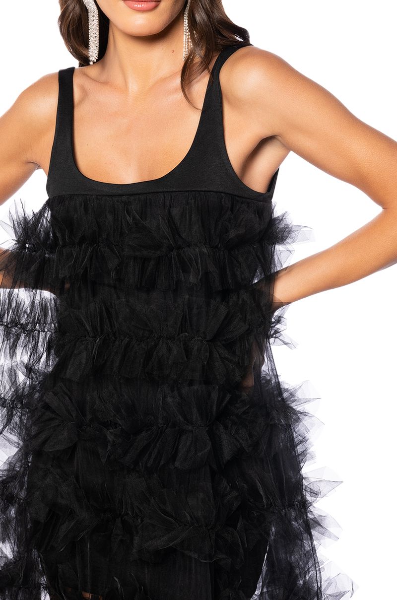 Kara Ruffle Midi Dress
