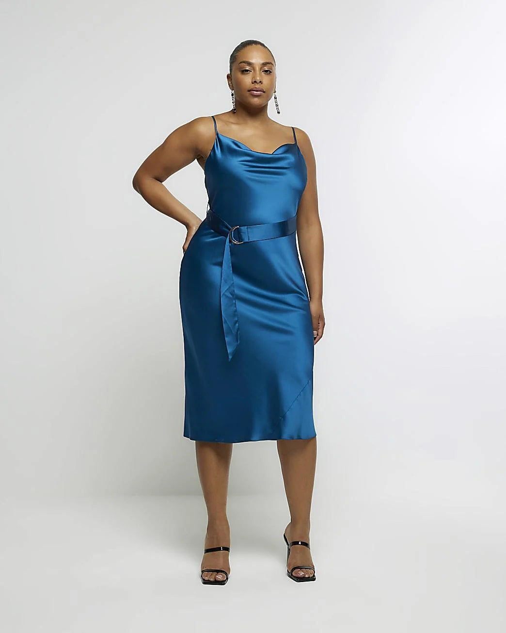 Shelley Satin Slip Midi Dress