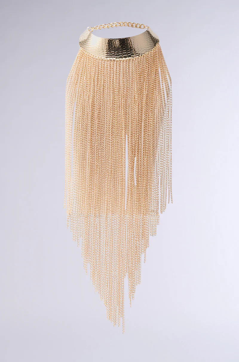 Gold Drip Chain Necklace