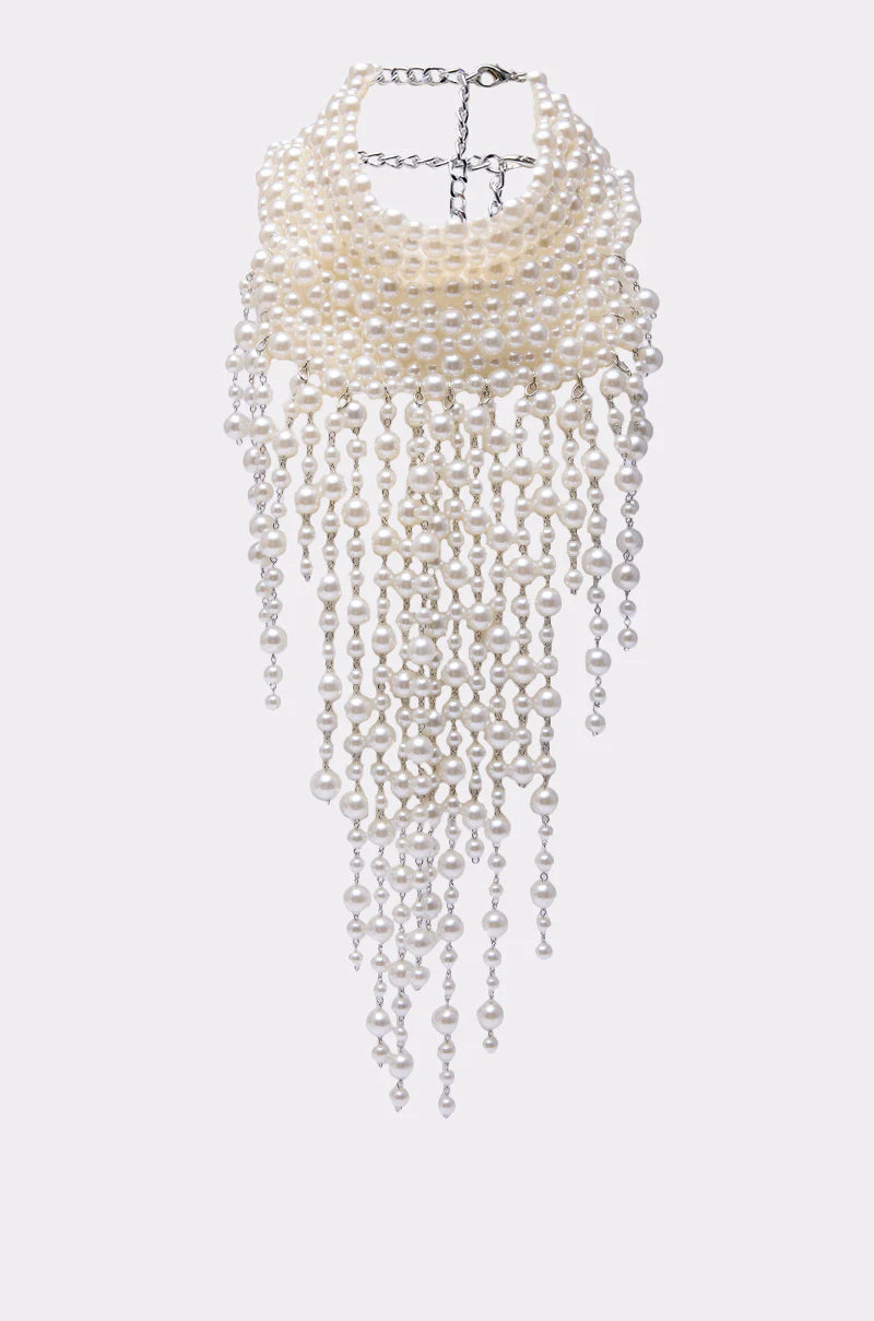 Pearly Statement Necklace