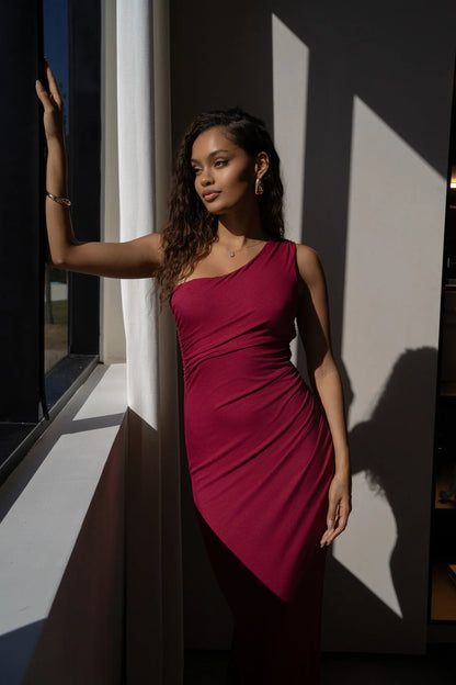 Kianna Drape Maxi Dress