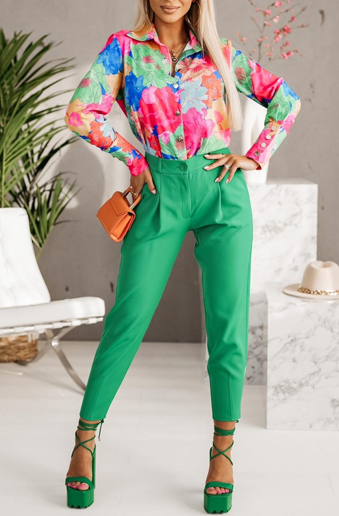 Etie Floral Button Down