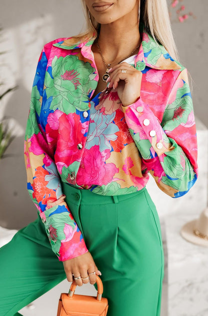 Etie Floral Button Down