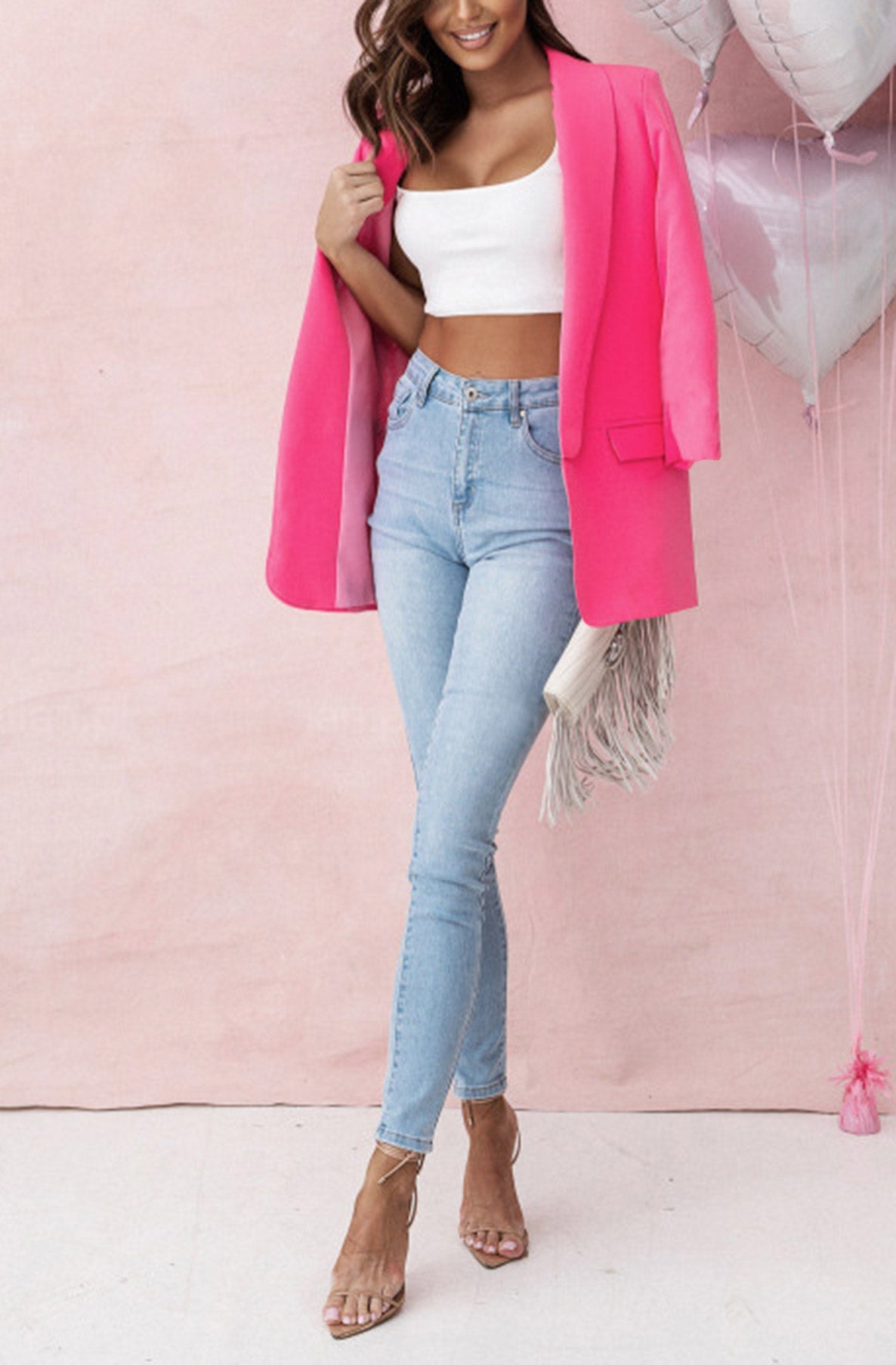 Carra Oversized Blazer - Pink