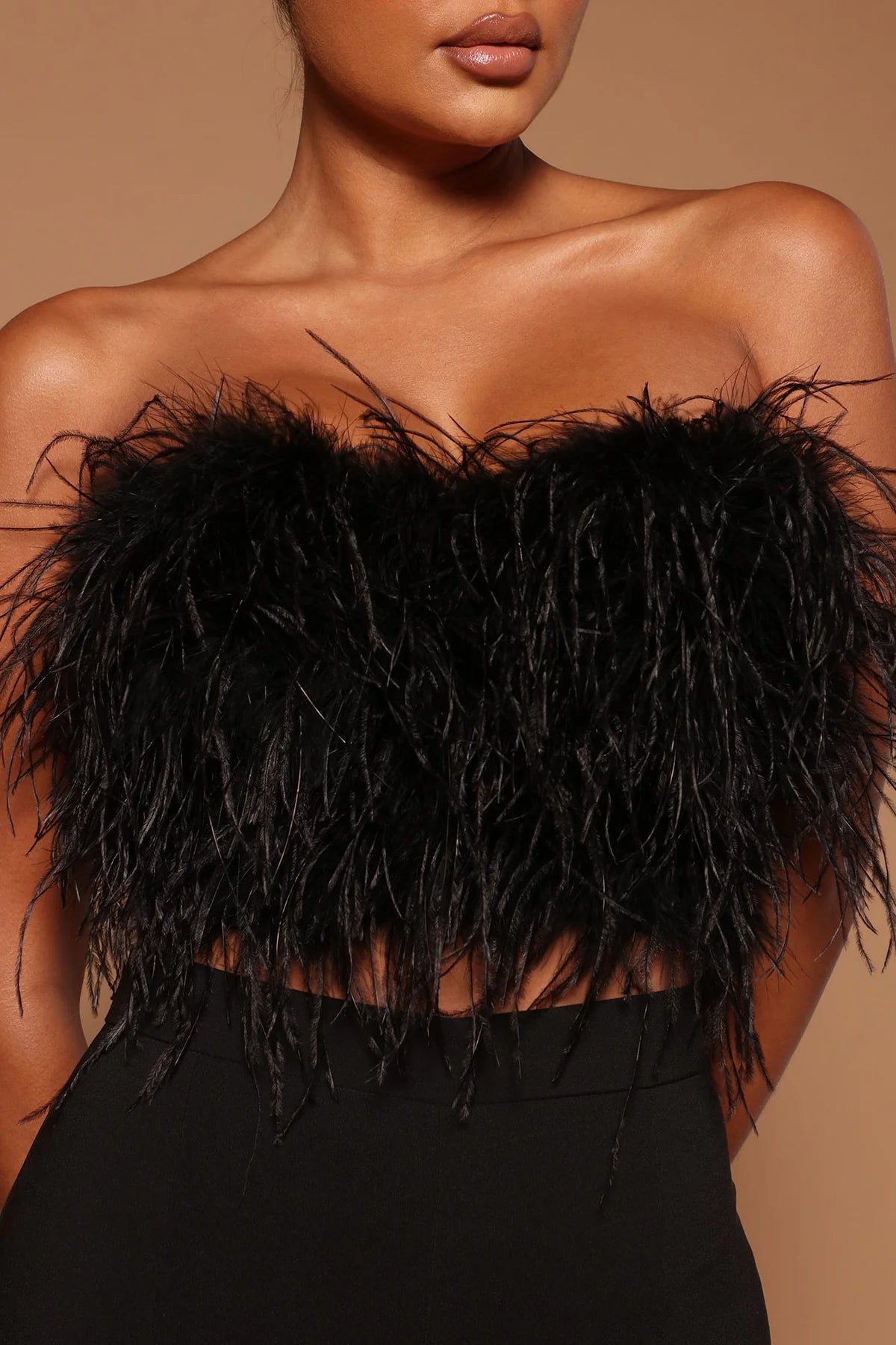 Asalia Feathered Top